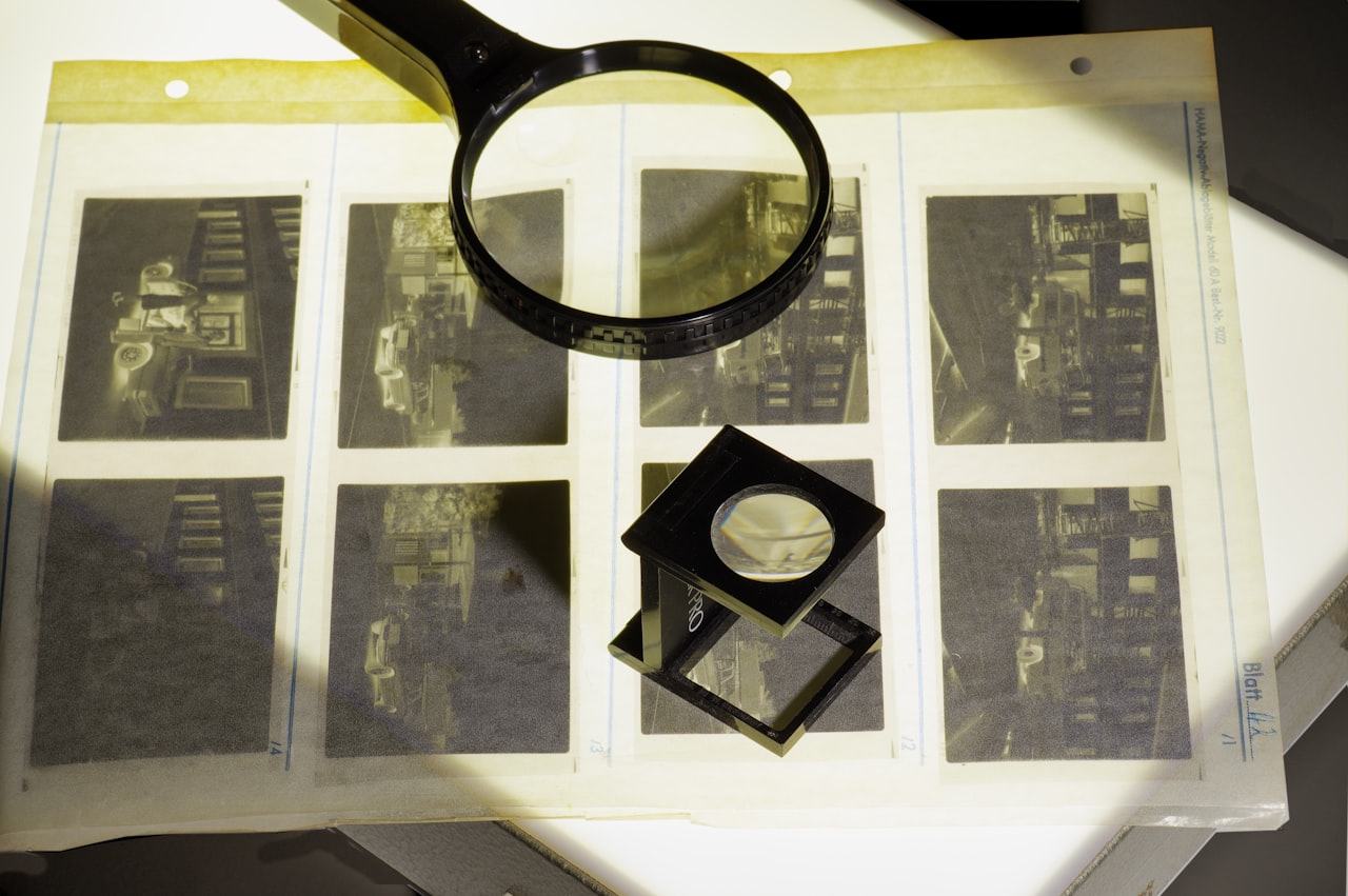 Kontrola fotografií s lupou — pozornosť ku každému detailu